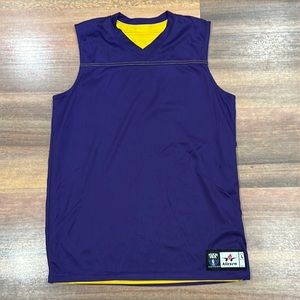 Team NBA Purple/Gold Reversible Practice Jersey (Youth L)